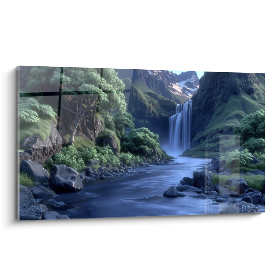 Cuadro cascada tropical - Río místico - edición cascada