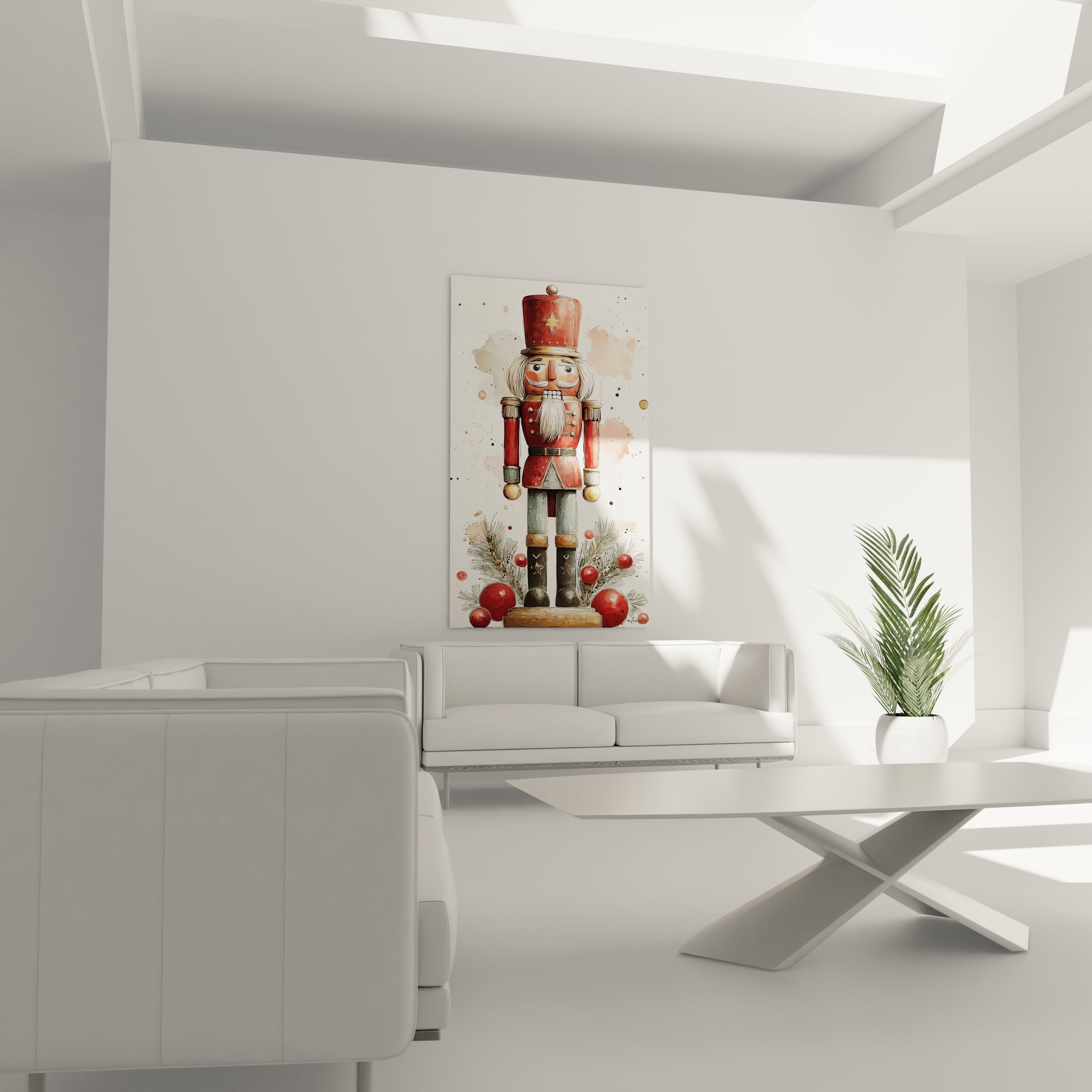 Tableau mural casse-noisette Noël décoratif avec des couleurs vives pour embellir votre intérieur.