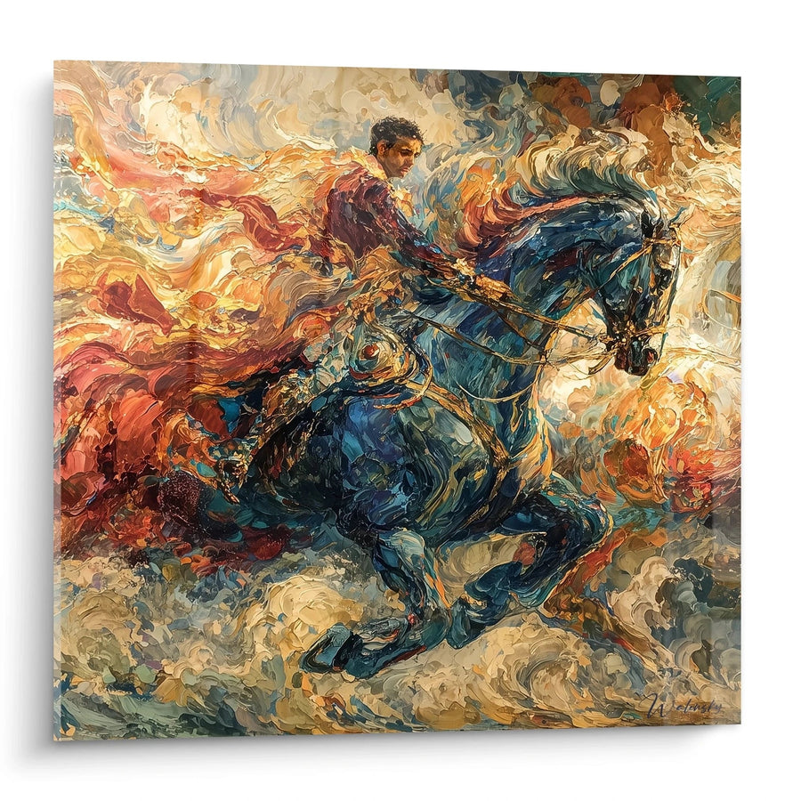 Tableau cavalier furia divina - édition renaissance italienne