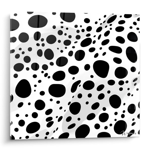 Cuadro Células Danzantes - edición manchado negro y blanco