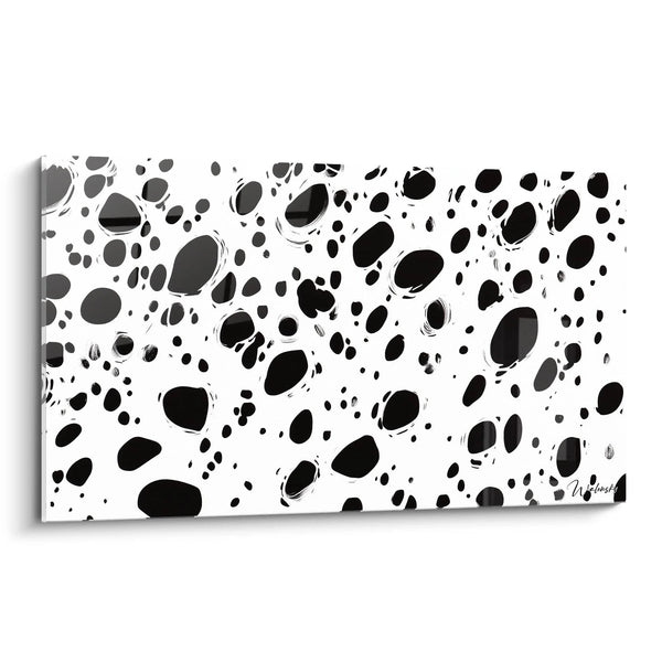 Tableau Cellules Libres - édition tacheté noir et blanc