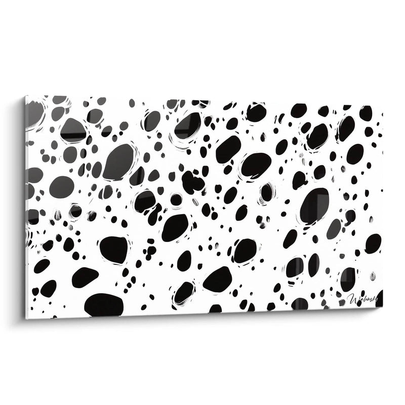 Tableau Cellules Libres - édition tacheté noir et blanc