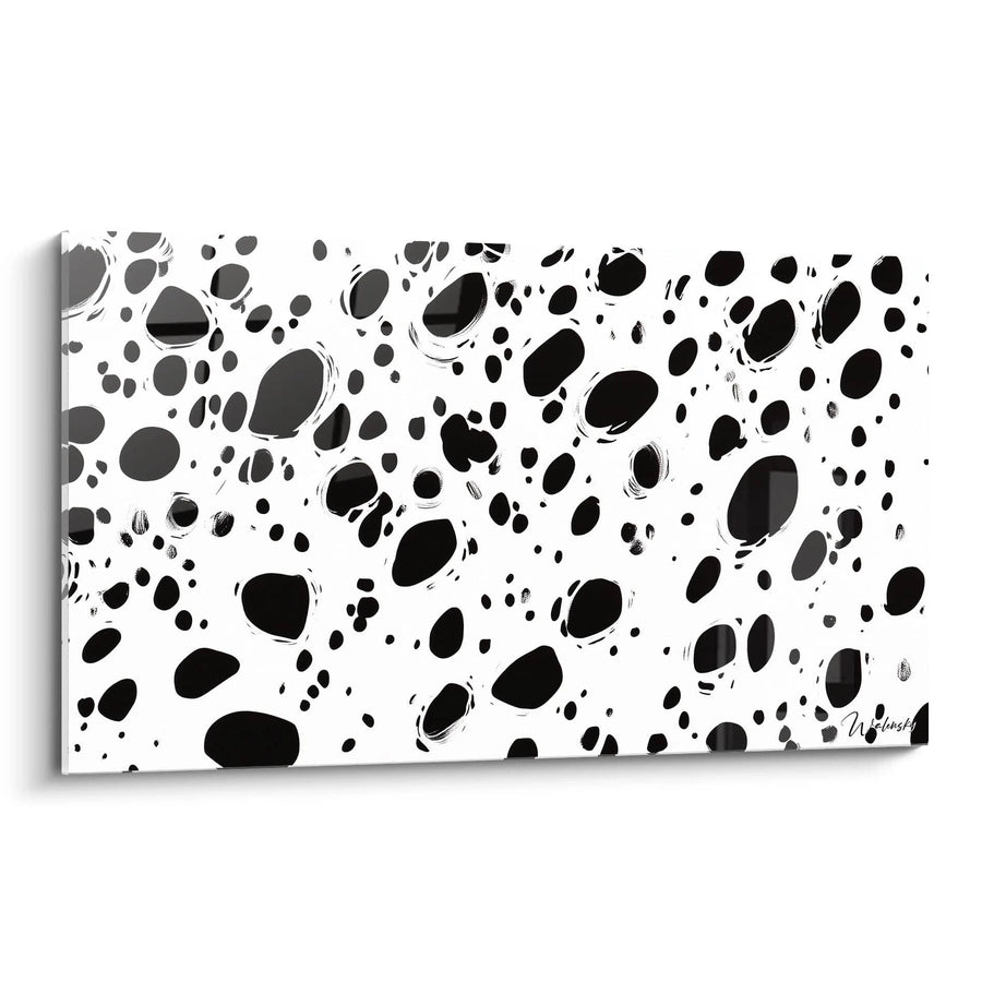 Tableau Cellules Libres - édition tacheté noir et blanc