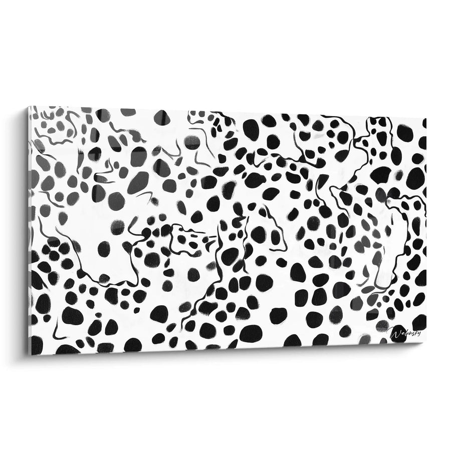 Tableau Cellules Primitives - édition tacheté noir et blanc