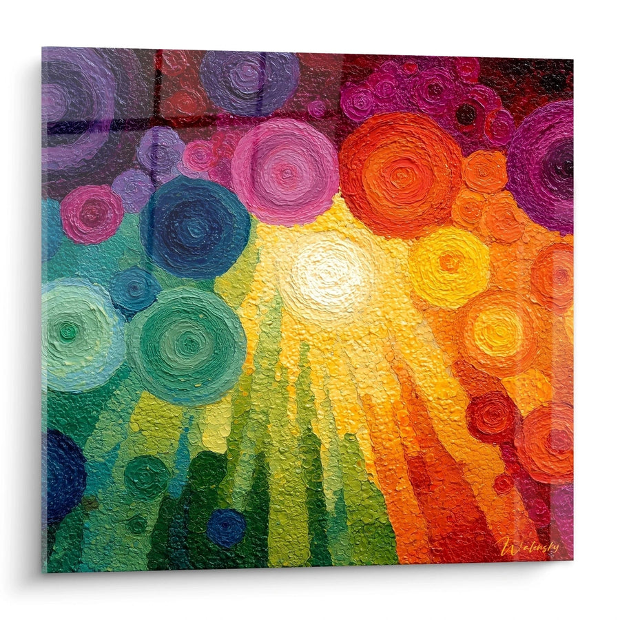 Tableau Cercles Spectraux Énergiques - édition pointillisme