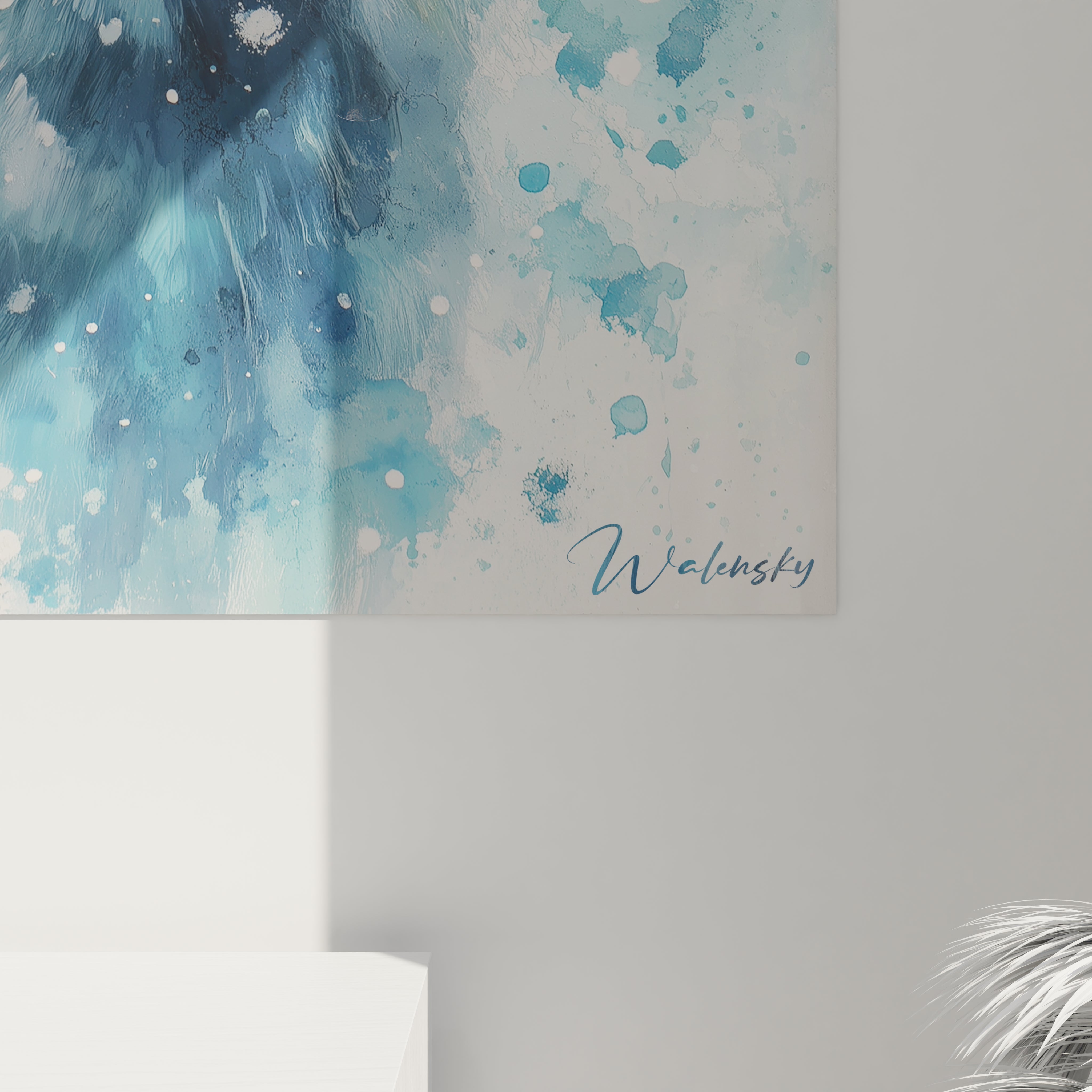 Tableau cerf décoration murale élégant de Walensky avec des couleurs apaisantes pour la maison