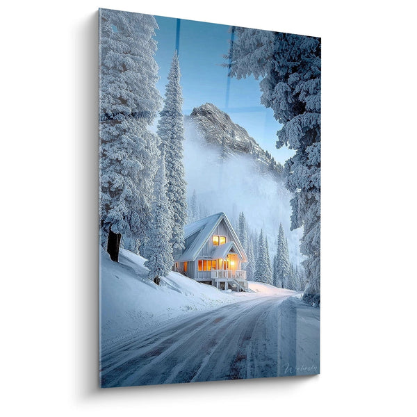 Cabin Warm Light Painting - Winter Edition