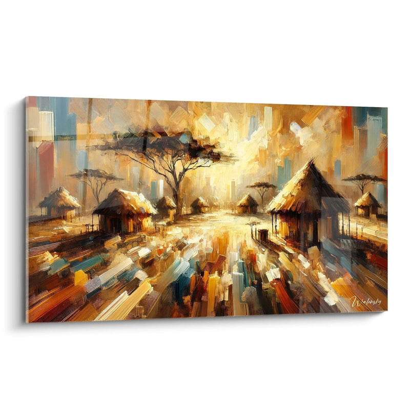 Warmth of an Ancient Land Canvas - Africa Abstract Edition