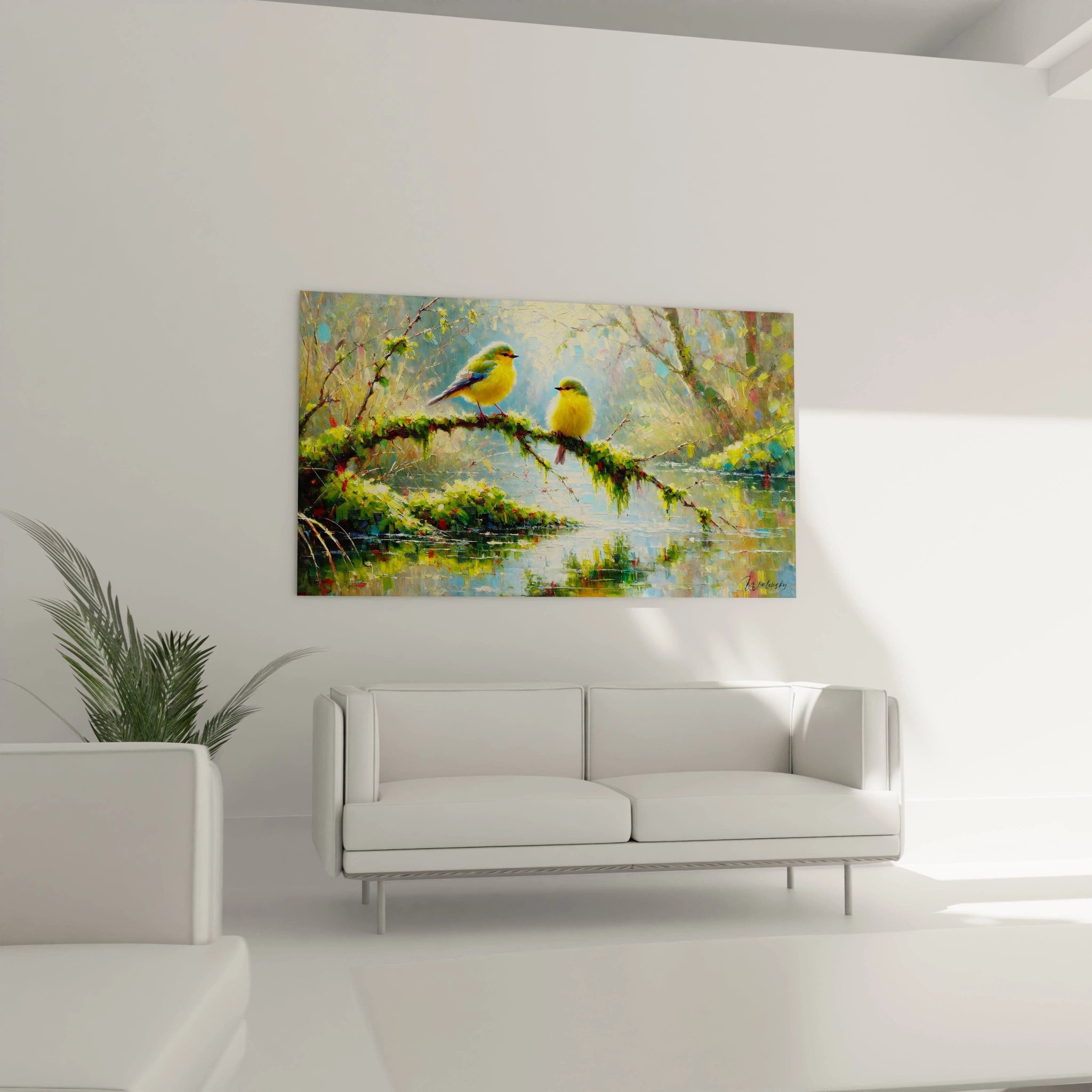 Tableau Chant du Matin - Edition Oiseaux Animaux - Walensky