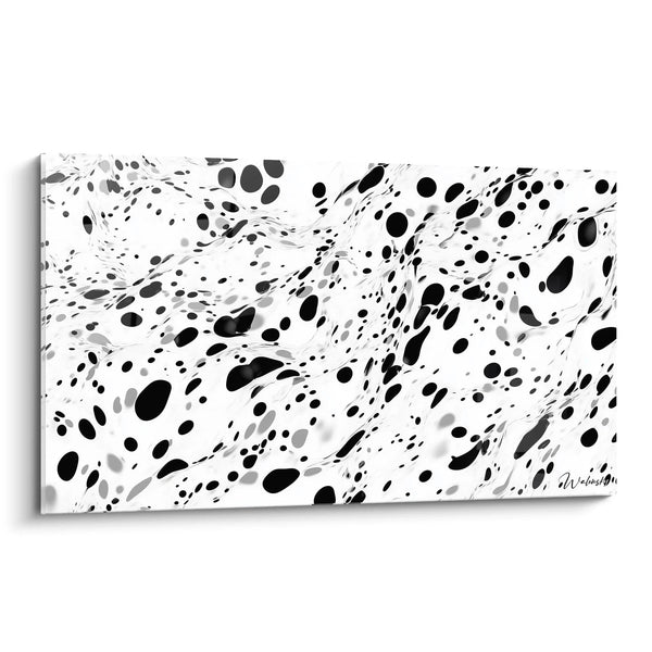 Cuadro Caos Armonioso - edición manchado negro y blanco
