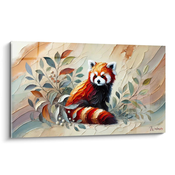 Cuadro Encanto del Pequeño Zorro - Edición Panda Rojo Animales