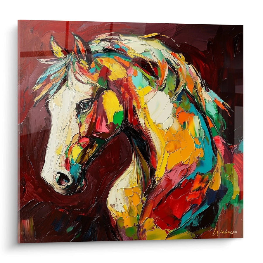 Tableau Cheval Éclat d'automne - édition cheval