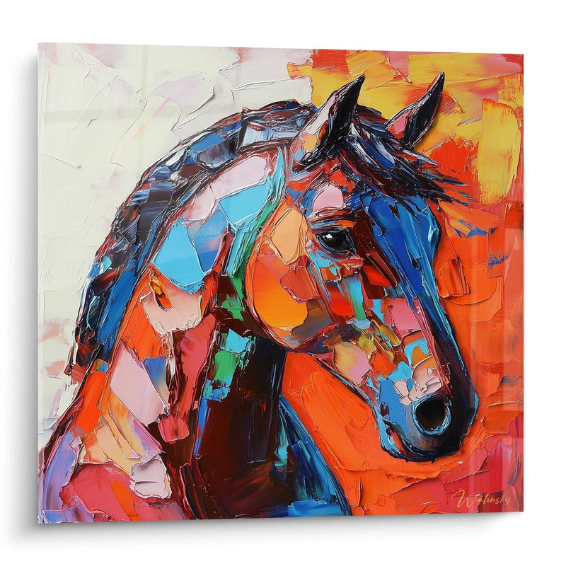 Tableau Cheval Feu des prairies - édition cheval