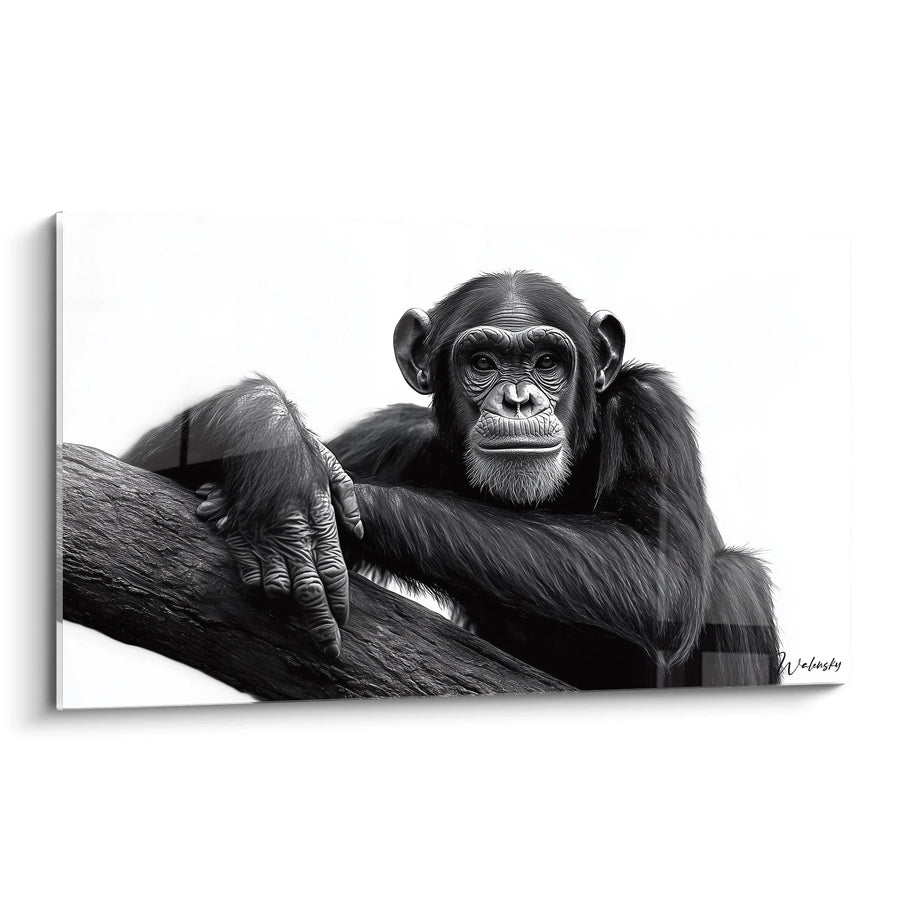 Schilderij chimpansee nr. 1 - Editie Dieren