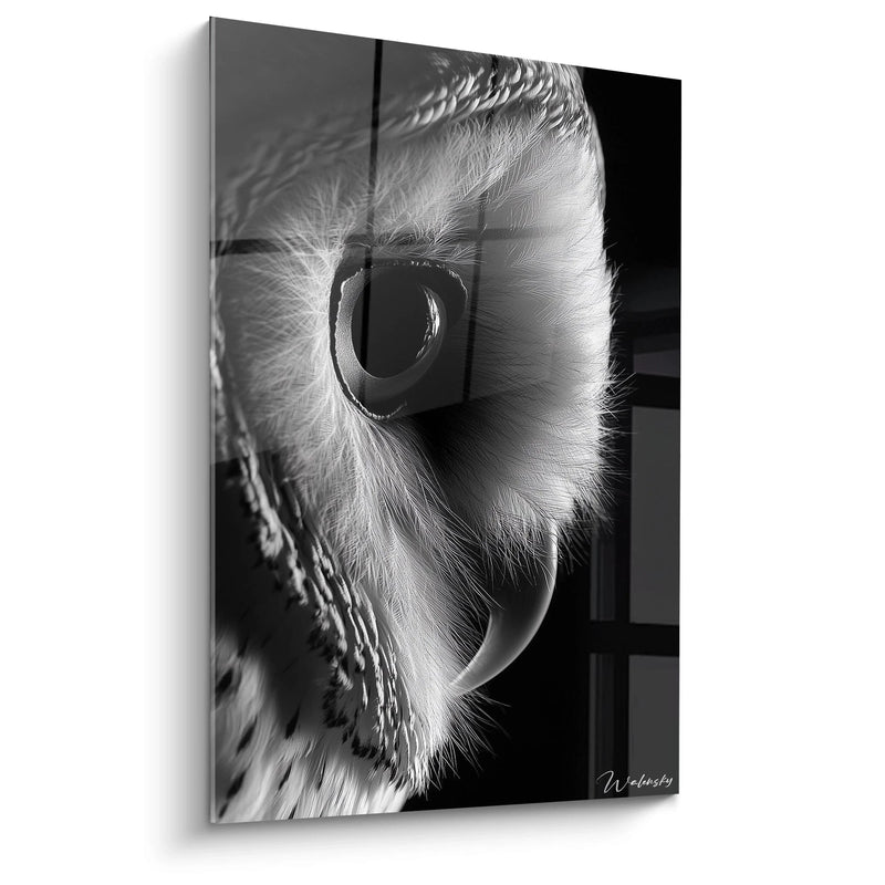 Owl Painting Queen of Shadows - Animal Eye Edition