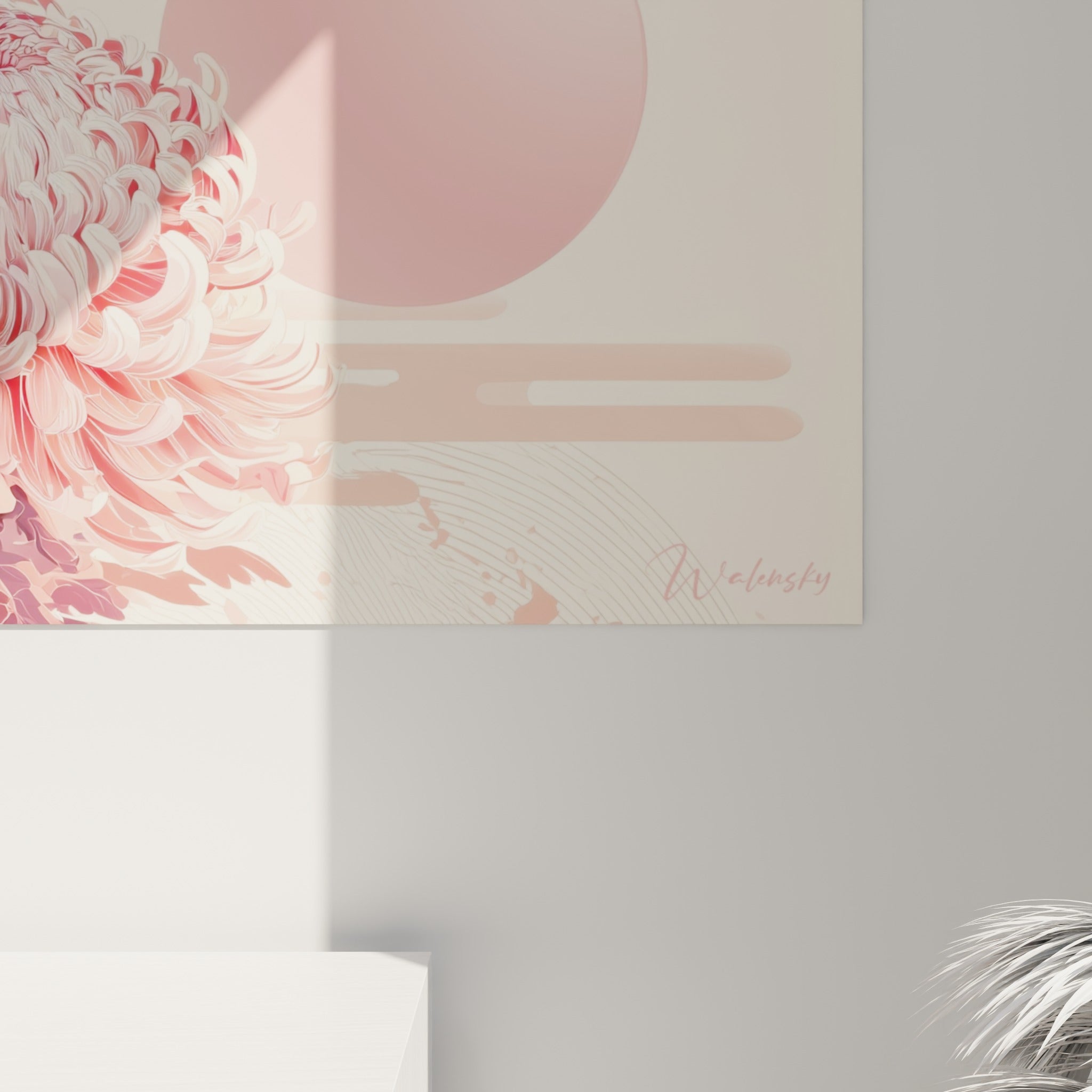 Pétales de chrysanthème rose vif et bordeaux aux dégradés fins, matière lisse et couleurs qui se fondent