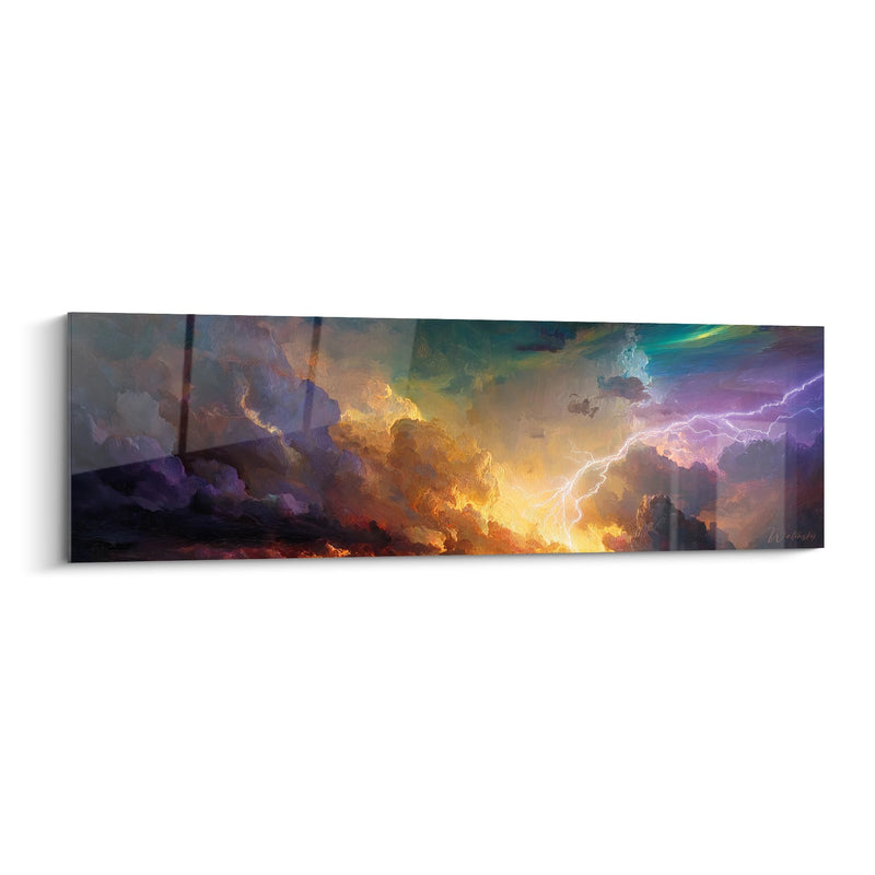 Stormy sky painting - Thunderous majesty - sky edition