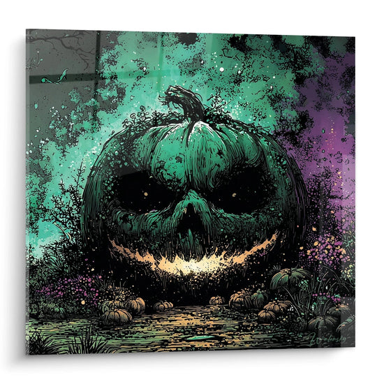 Cuadro Calabaza Grimace Sombría - edición Halloween