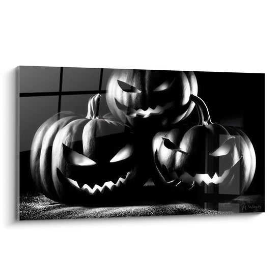 Cuadro Calabazas Sonrisas Sombrías - edición Halloween