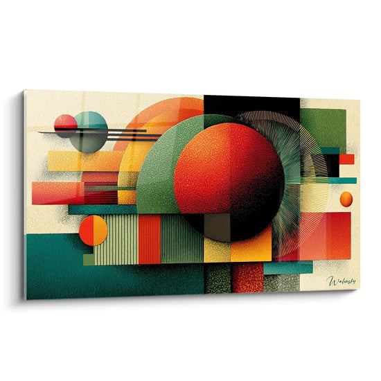 Cuadro Composición Geométrica Ritmo Constructivo - edición Bauhaus