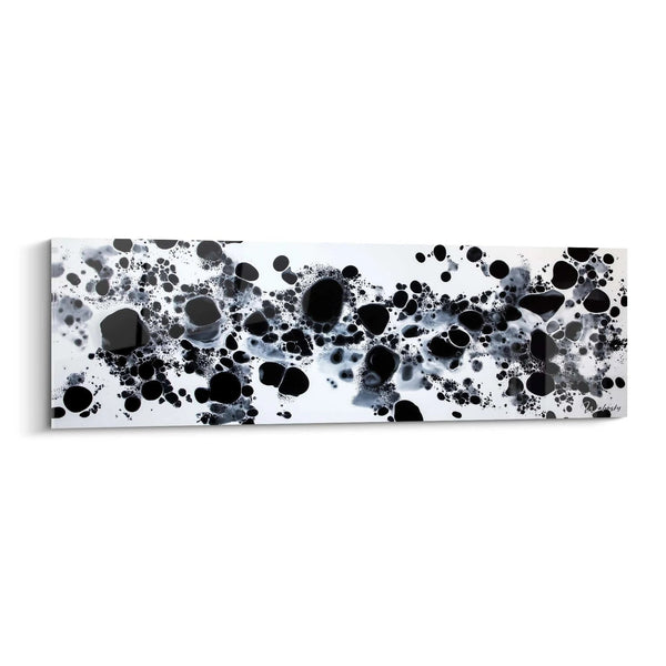 Cuadro Constelación Rota Carbón - edición manchada blanco y negro
