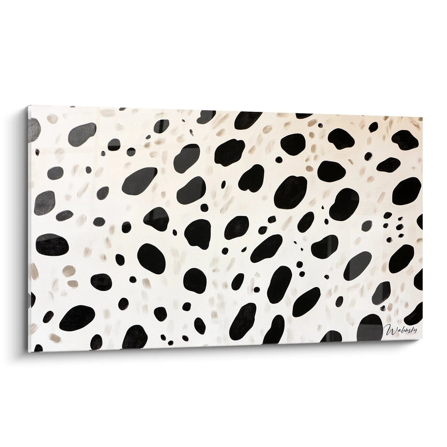 Tableau Cosmos Dalmatien - édition tacheté noir et blanc