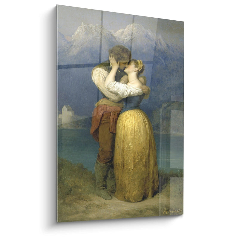 Couple Alpine Idyll Painting - Romanticism Edition