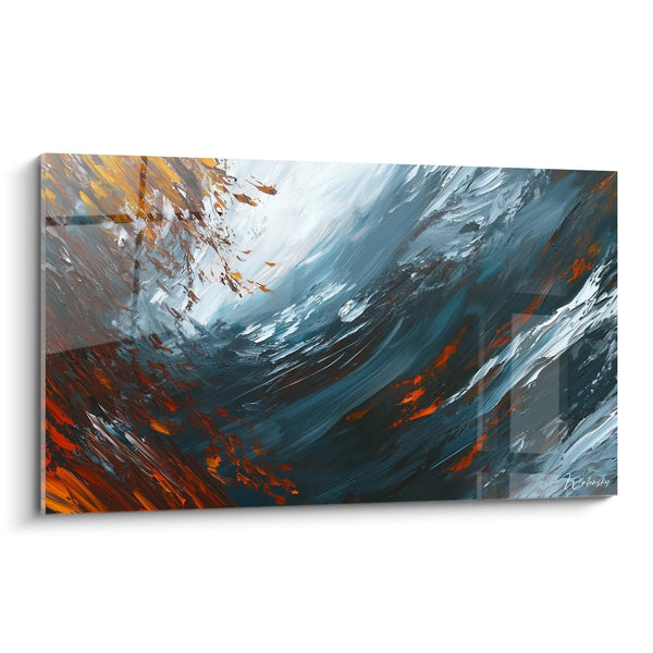 Frozen Currents Painting - landscape edition