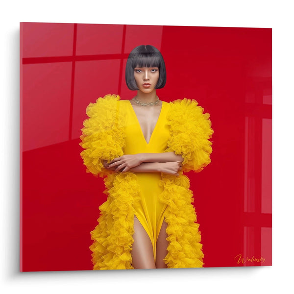 Couture schilderij Avant-garde - Textiele Pracht - haute couture editie