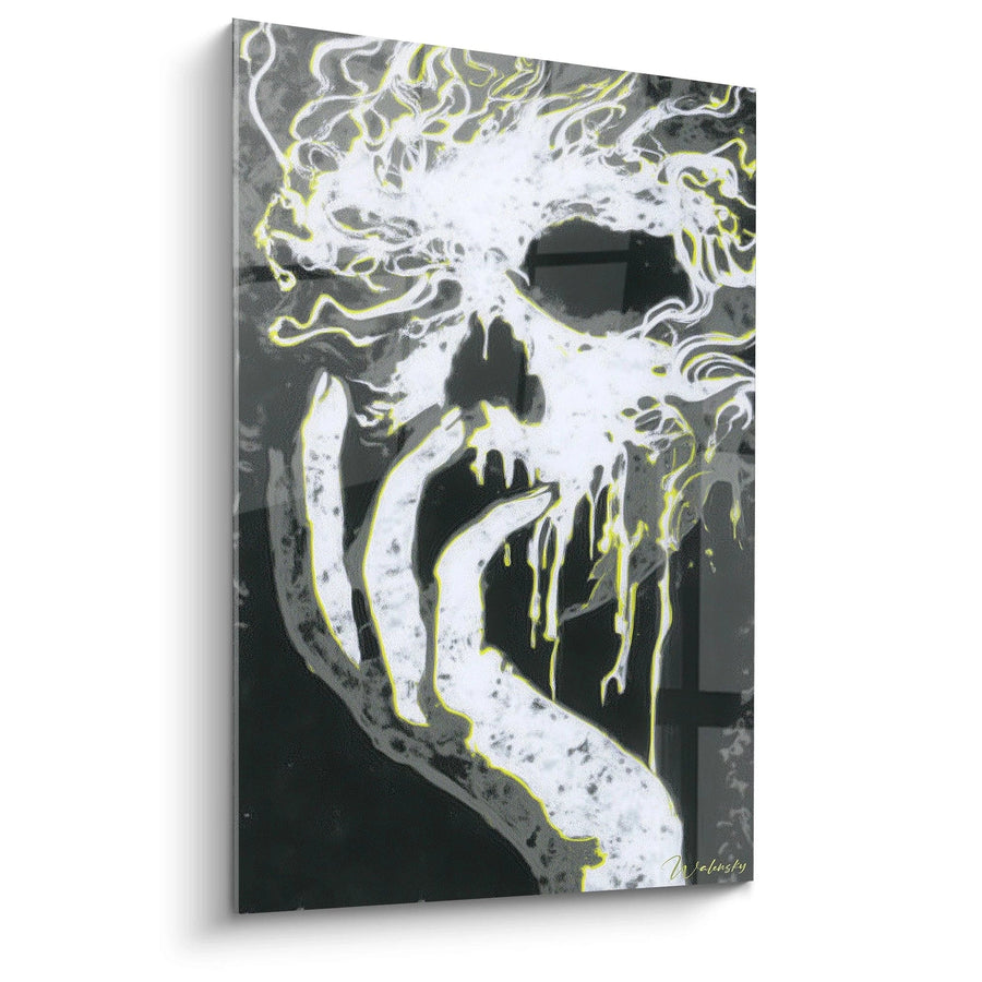Schilderij schedel diepgewortelde angst - vanitas-editie