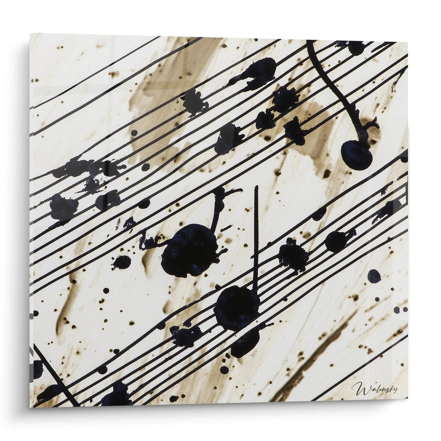 Tableau Crescendo Spontané Vanille - édition musique noir et blanc