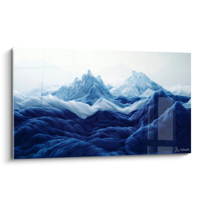 Wavy Ridges Wall Art - Crochet Style Edition