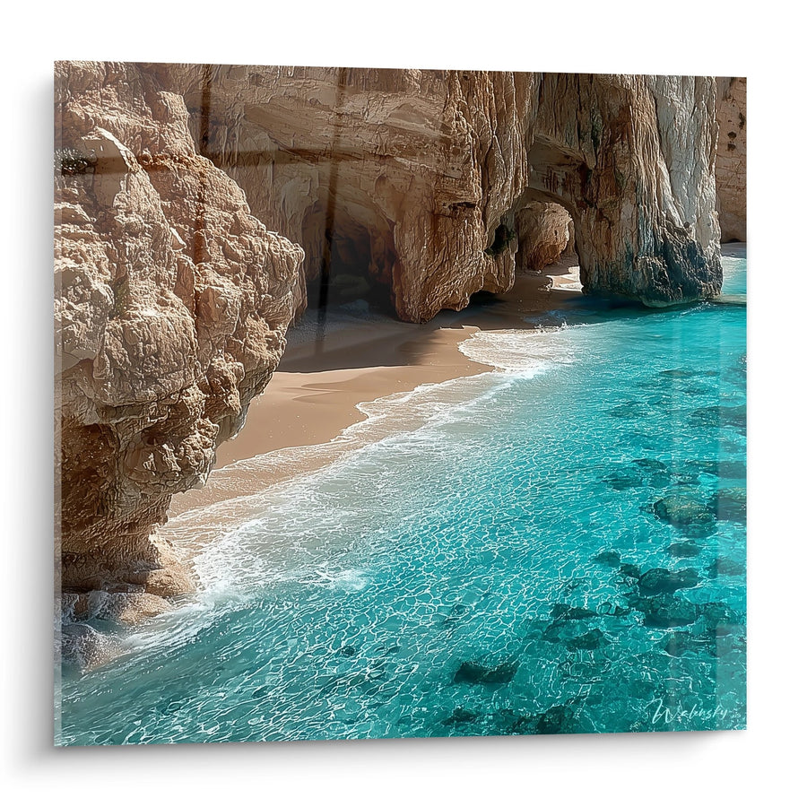 Tableau Crique Méditerranéenne - Évasion Turquoise - édition Plage