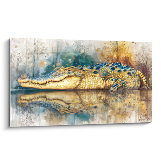 Coccodrillo Dorato Tableau - Riflessi Mistici - edizione Kaprosuchus