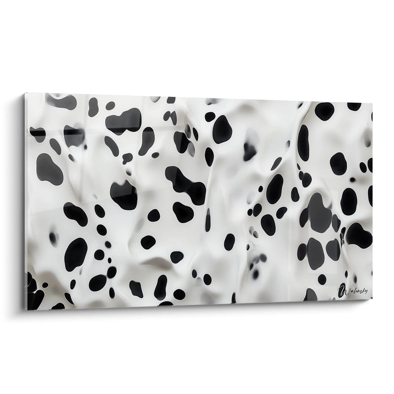 Dalmatian Wall Art - Speckled Black & White Edition