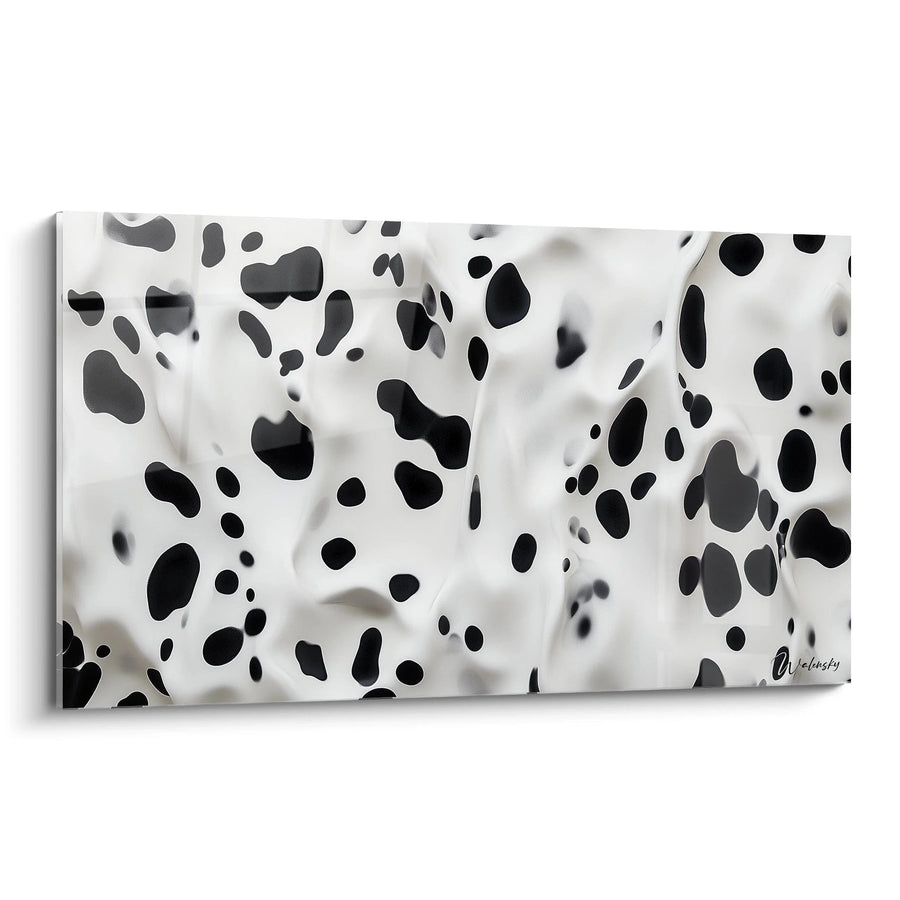 Tableau Dalmate pointilleux - édition tacheté noir et blanc