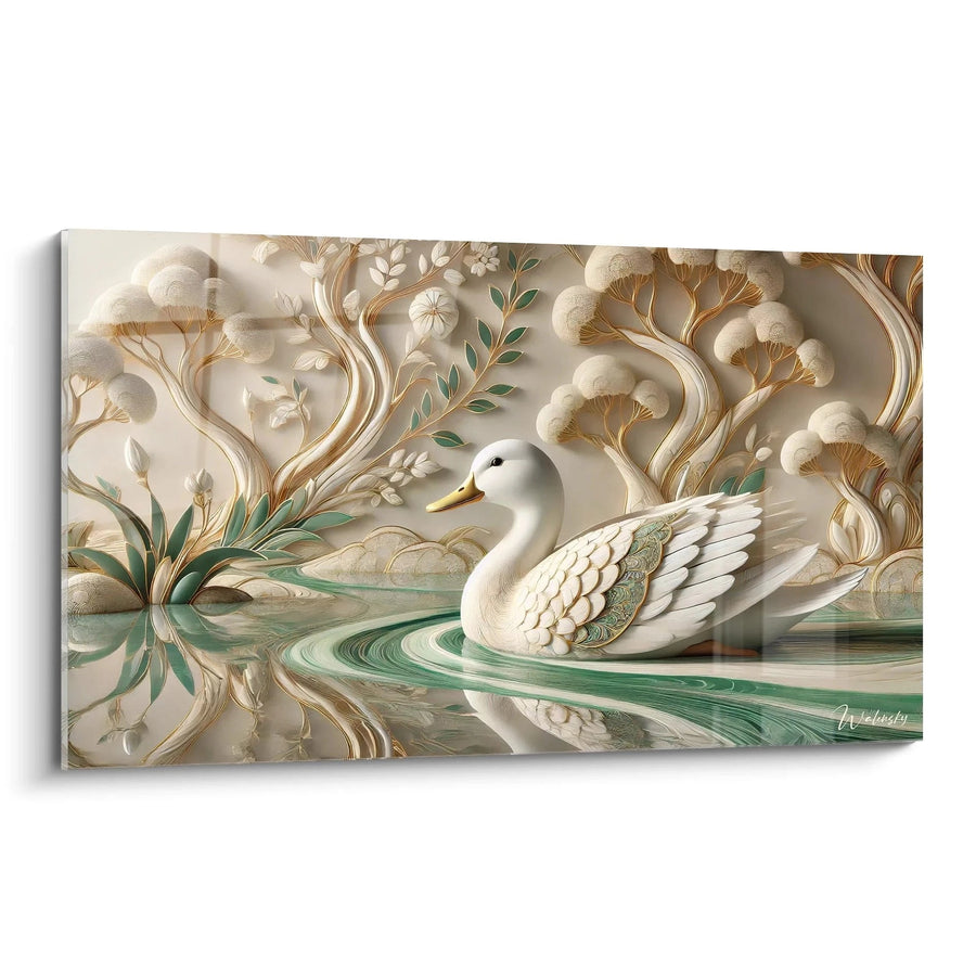 Cuadro En Aguas Tranquilas - Edición Pato Animales