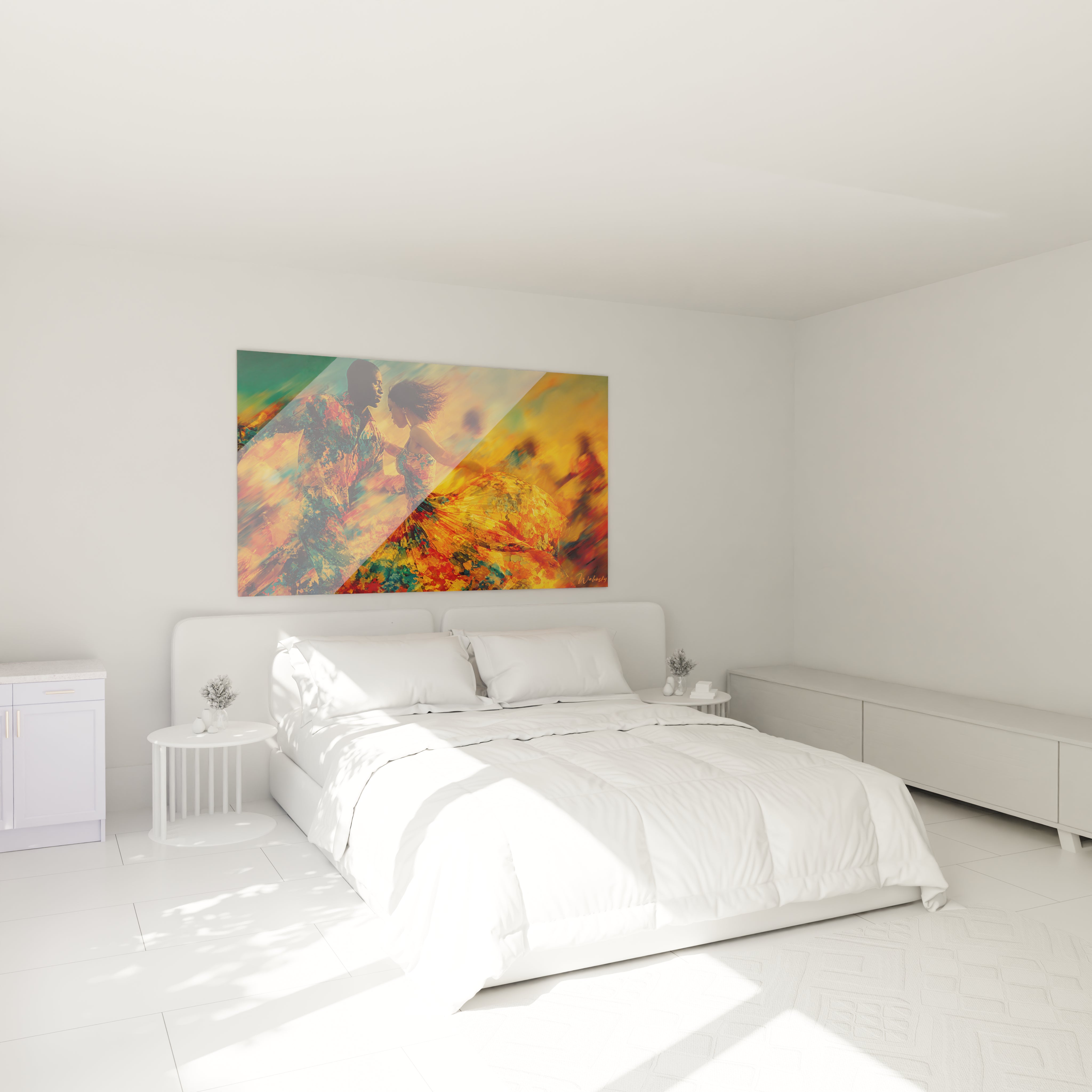 Tableau mural danse africaine de Walensky pour décorer votre chambre avec des couleurs vibrantes