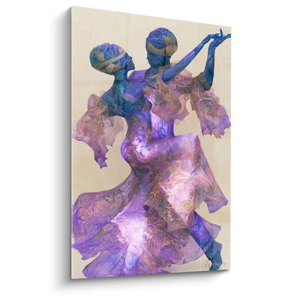 Purple and Blue Couple in a Whirlwind - Tango Surge - African Dance Edition