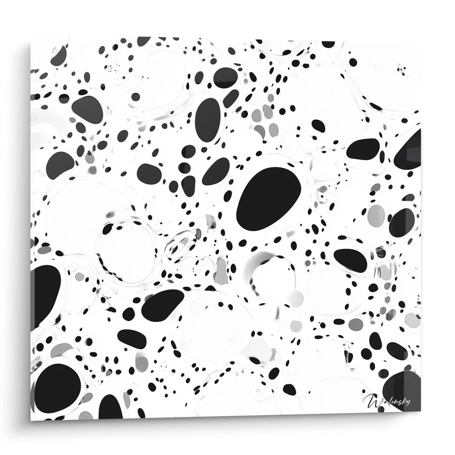 Tableau Danse Atomique - édition tacheté noir et blanc