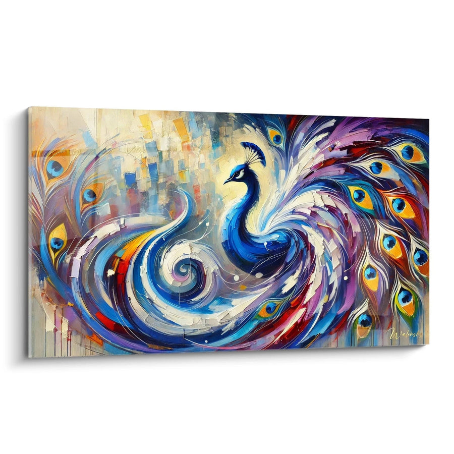 Cuadro Danza de Plumas - Edición Pavo Real Animales
