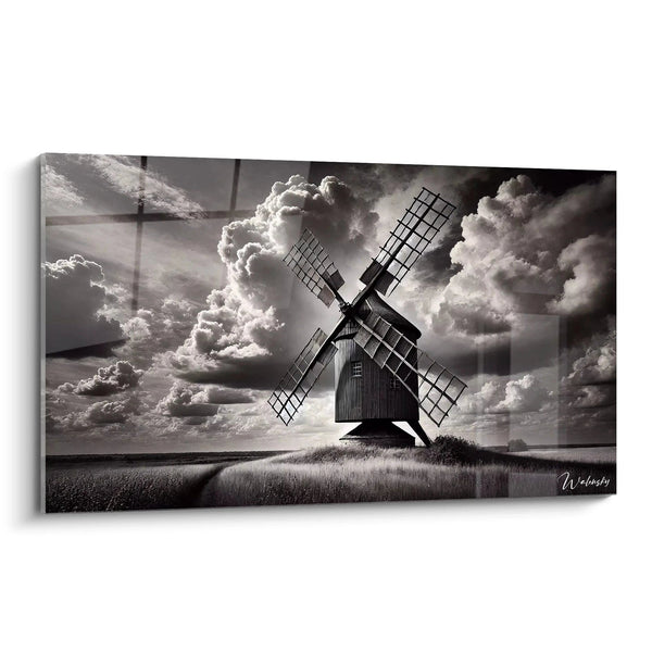 Cuadro Danza del Viento - Edición Blanco y Negro