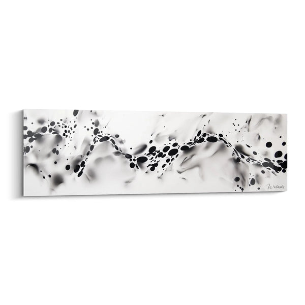 Cuadro Danza Orgánica Contrastada - edición manchada en blanco y negro