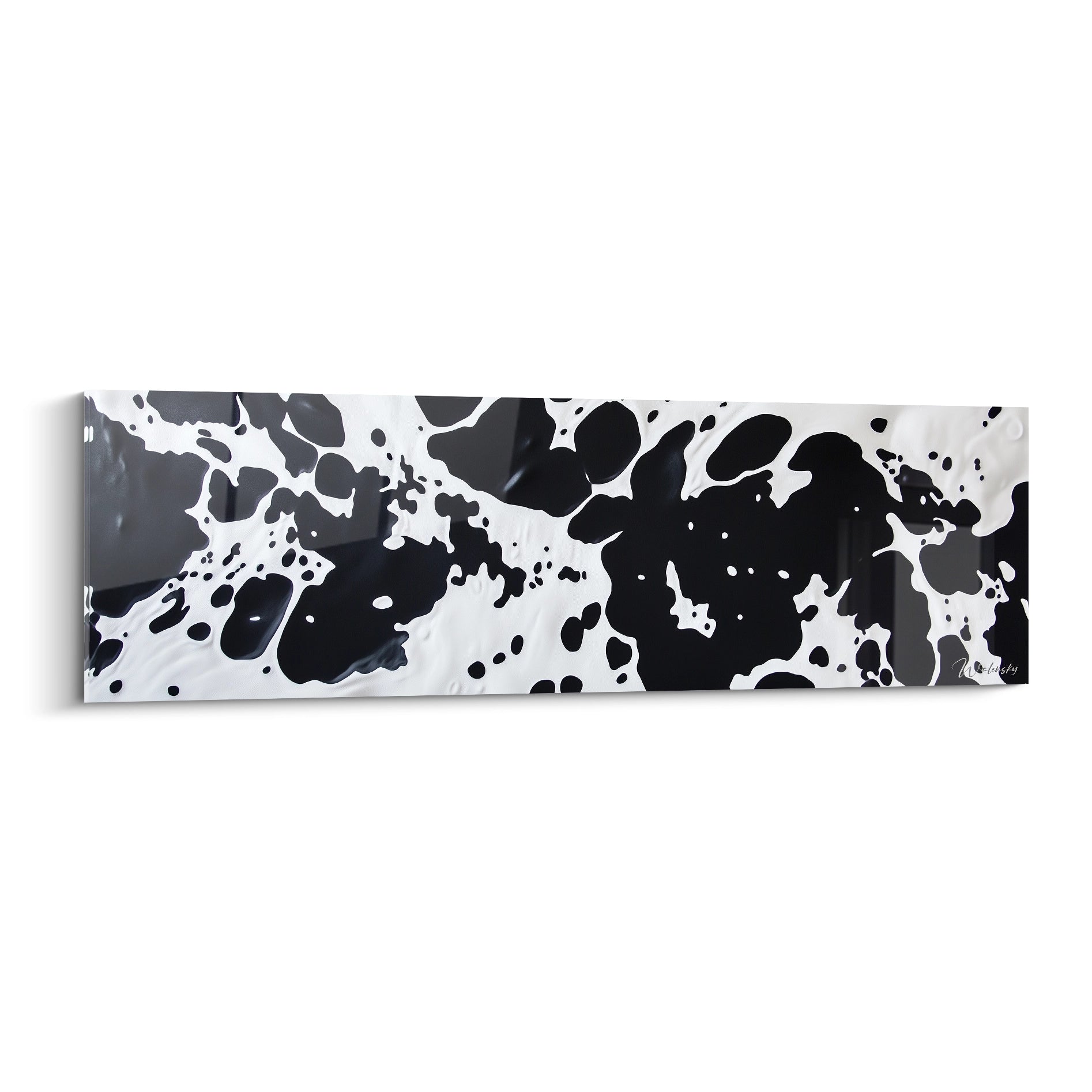 Tableau tacheté noir et blanc de Walensky pour une décoration moderne et artistique