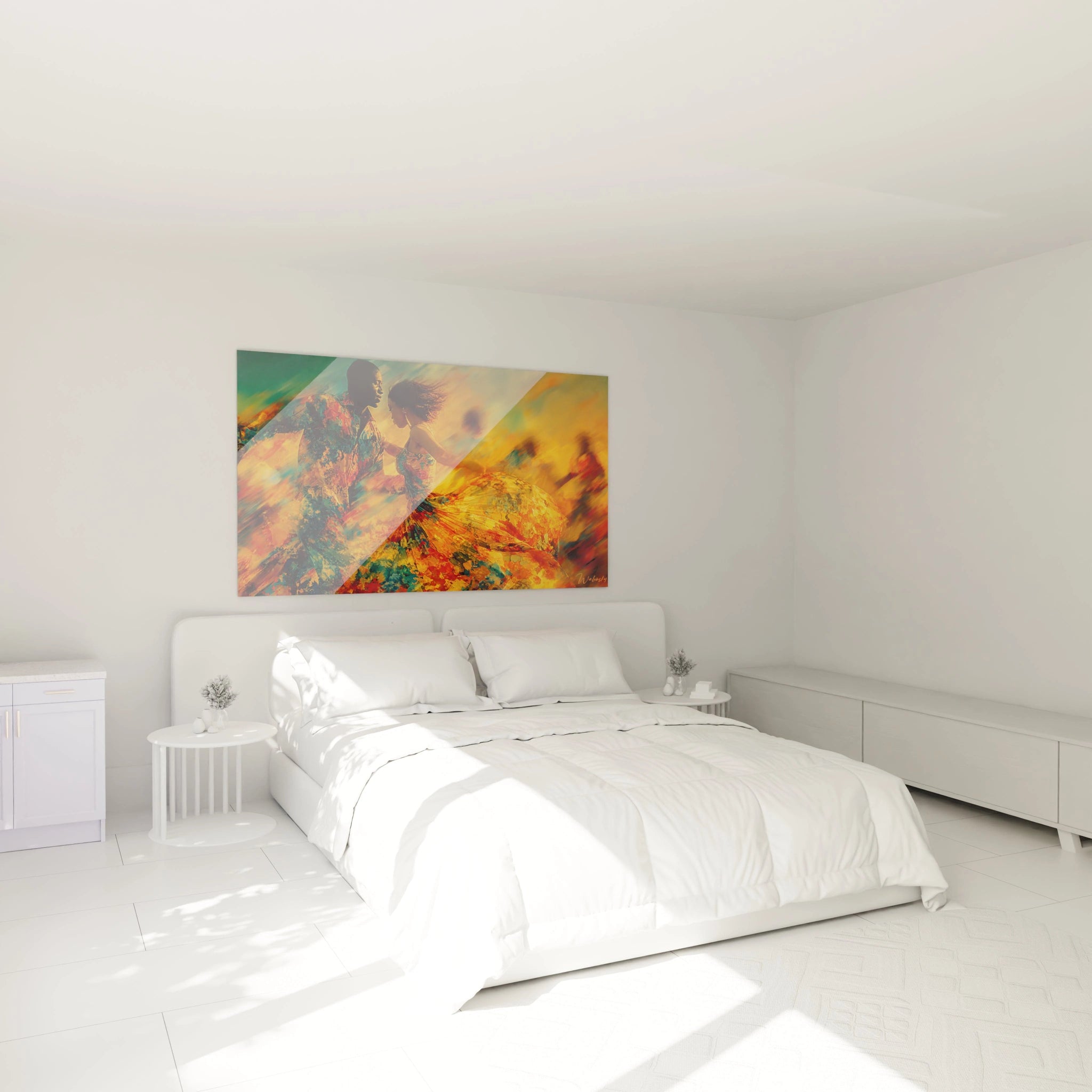 Tableau mural danse africaine de Walensky pour décorer votre chambre avec des couleurs vibrantes