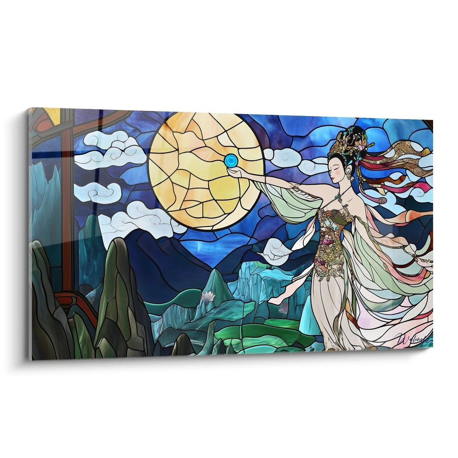 Tableau Déesse Lunaire - édition vitraux