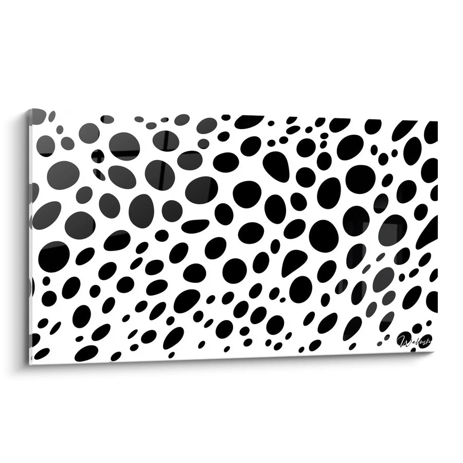 Tableau Densité Variable - édition tacheté noir et blanc