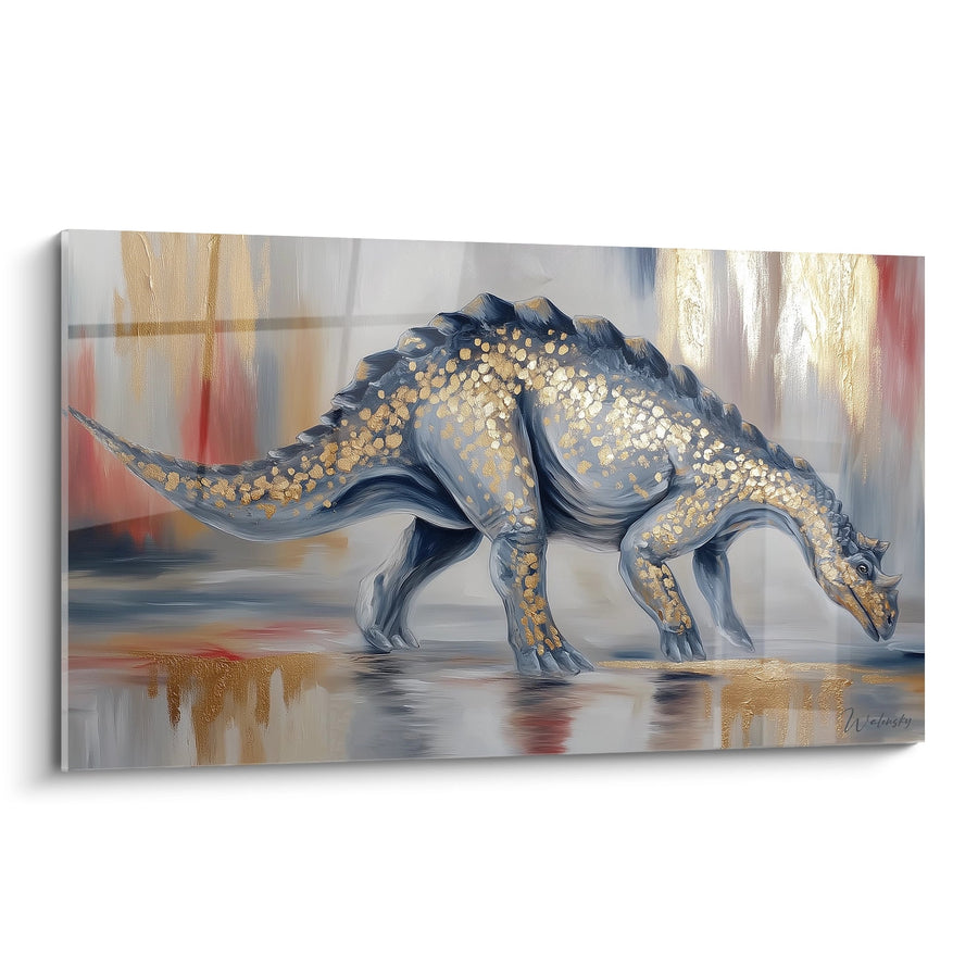 Tableau Dinosaure Blindé - Majesté Dorée - édition Scutosaurus