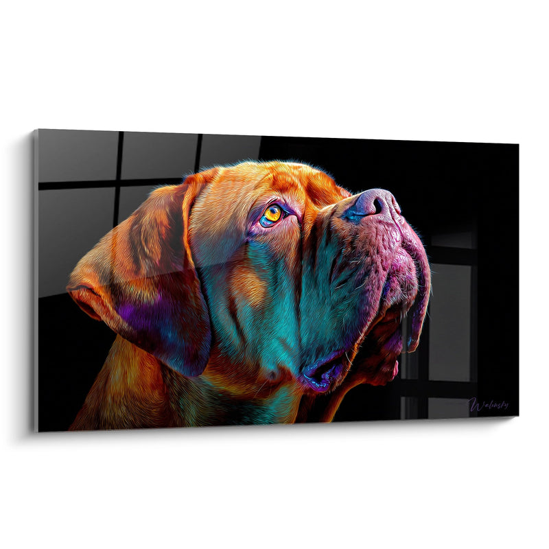 Obraz Dog Bordeaux Wielościenny o Żywe Kolory - Portret Artystyczny Współczesny - Edycja Dog Bordeaux