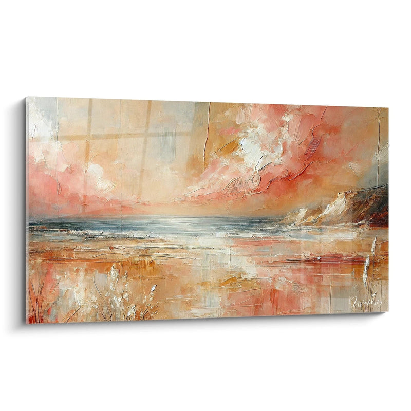 Amber Softness Canvas - Coastal Abstract Edition